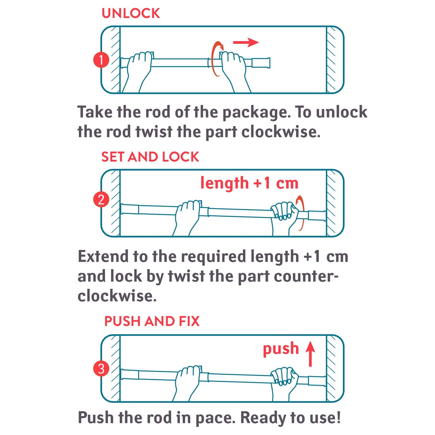 Barra para Cortina de Ducha, 4