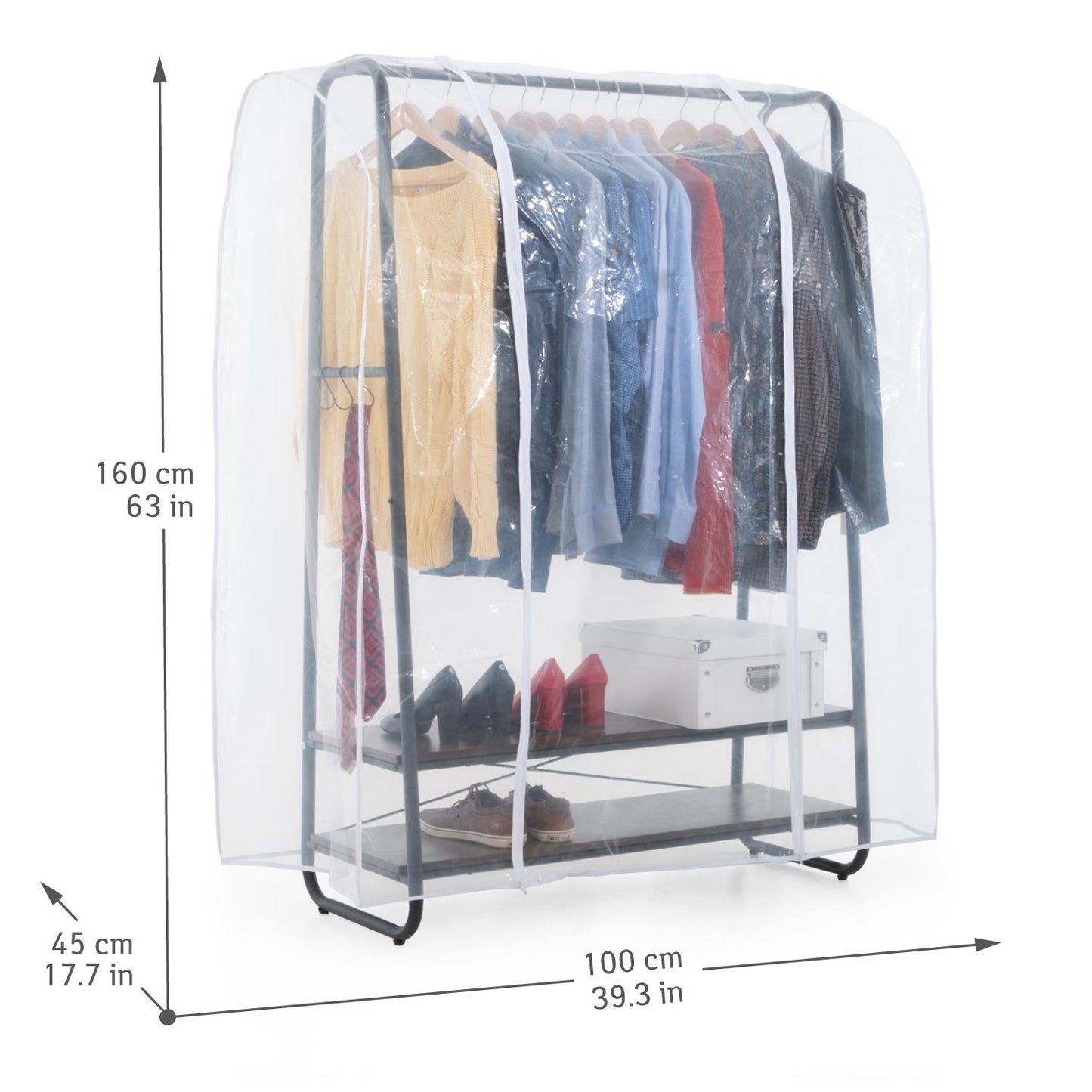 Tatkraft Anneli & Anwalt - Juego, Burro Para, con Estante de 2 Niveles y Funda para Percheros