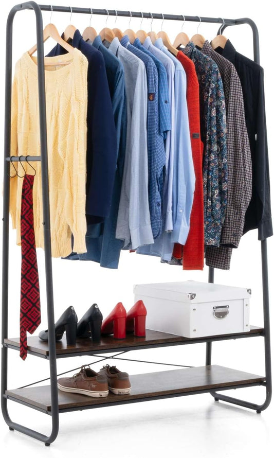 Heavy Duty Clothes Rail, Clothes Rail with Cover, Wardrobe on Wheels, Coat Rack, 170 Kg Load Capacity, Tatkraft Anneli & Anwalt, 2