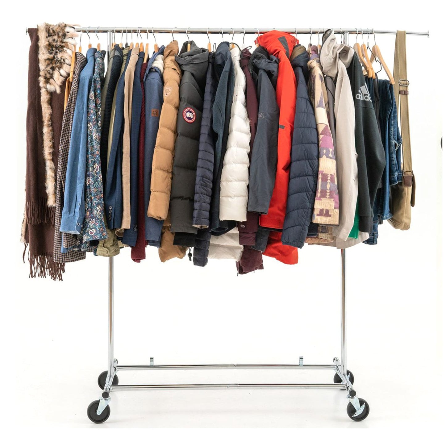 Clothes Rail, Heavy Duty Clothes Rail, Foldable, Extendable, 100 Kg Load Capacity, Foldable, Extendable, Tatkraft Drogo, 1