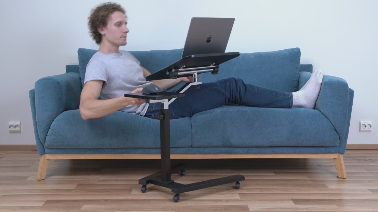 Laptop Table,  Laptop Desk, Laptop Desk for Bed, Portable Laptop Desk, Laptop Table for Couch, Black, Tatkraft Joy, 7