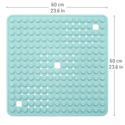 Tapis de Douche, Tapis de Douche Antidérapant Senior, Tapis Baignoire, Tapis Antidérapant Douche, Tatkarft Detail Bleu 3