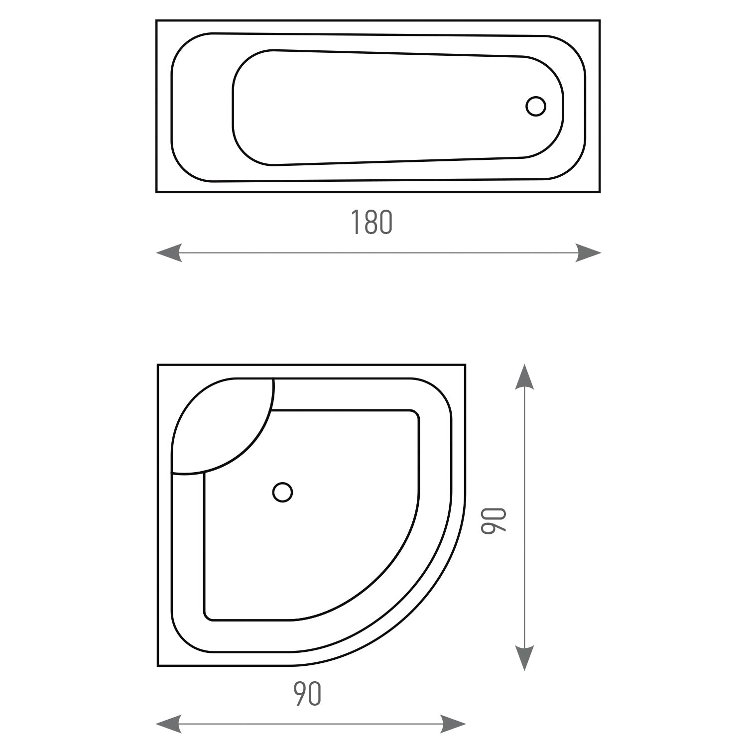 Cortina de Ducha de Poliéster Impermeable, 5