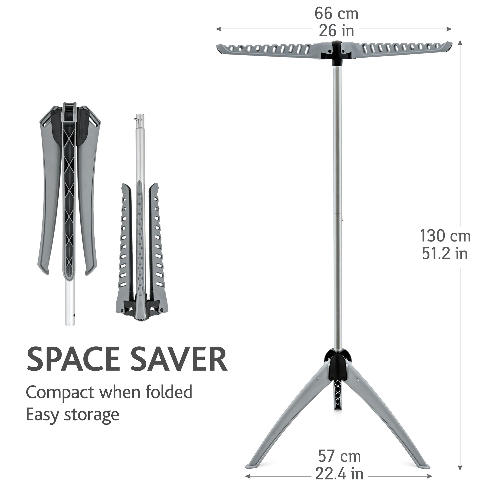 Tendedero Plegable Resistente, Soporte para Colgar Ropa