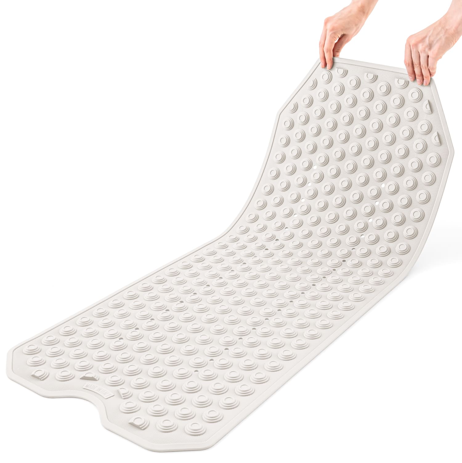 Tapis Antidérapant Baignoire, Tapis Baignoire Bebe, Tapis de Douche Antidérapant Senior, Tapis Douche Italienne, Tatkraft Secure Blanc 4