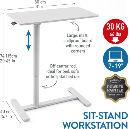 Mesa de ordenador, Altura variable (74-115 cm), versátil en cualquier lugar, escritorio - Tatkraft Relax , 7