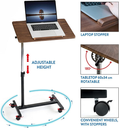 Mesa auxiliar con ruedas, Mesa de ordenador, Gain, 4