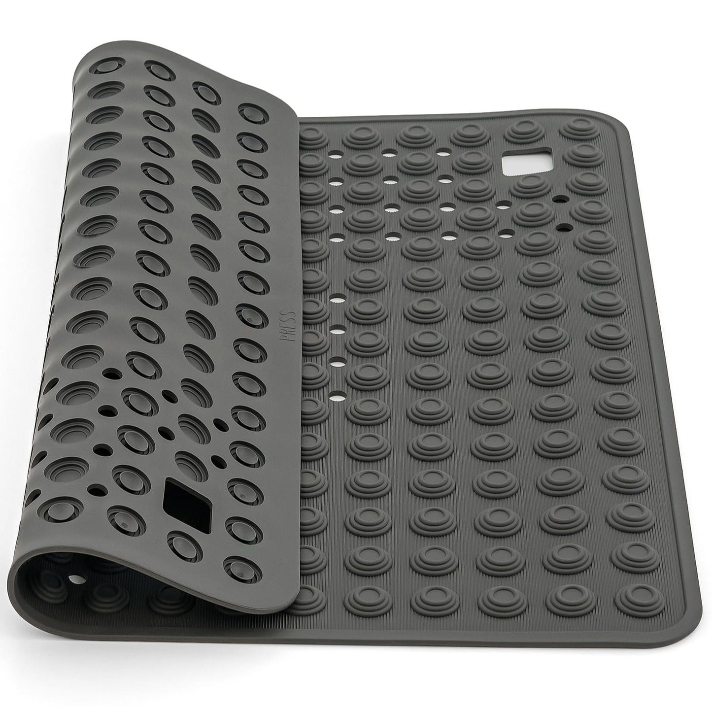 Anti-Slip TPR Shower Mat, 60x60cm, Provide safety and comfort during shower, Made in Italy, Tatkraft Detail Black