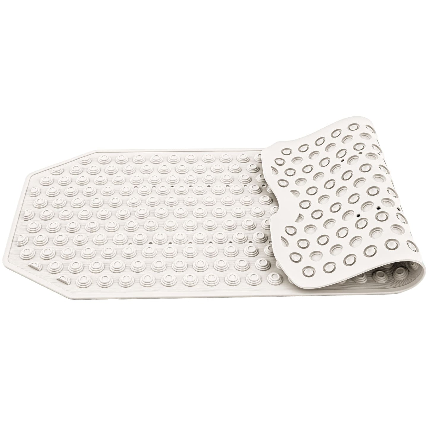 Bathtub Mat, Shower Mat, Non Slip Coating, Safety for Elderly and Kids, Made in Italy, Tatkraft Secure White