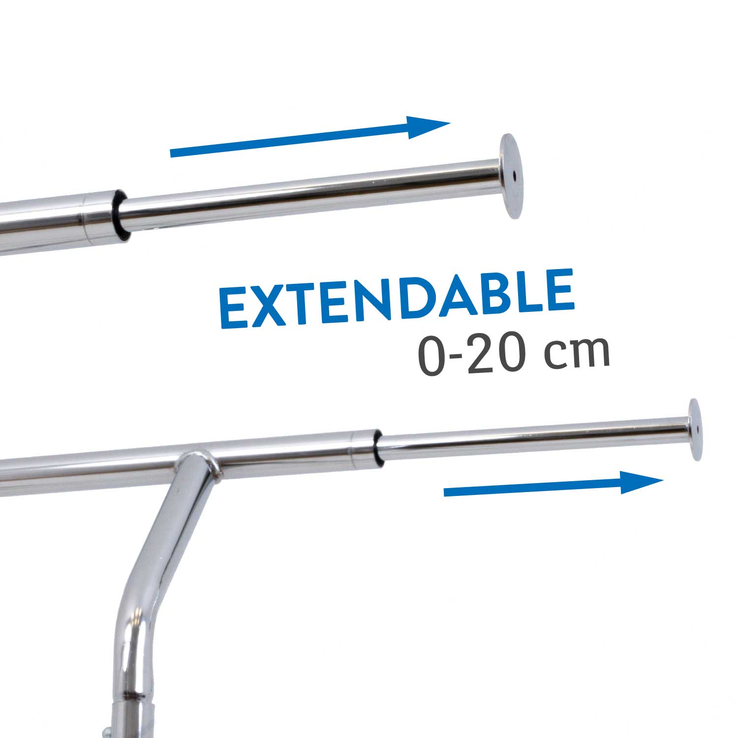 Stand Appendiabiti, Carrello Appendiabiti, Robusto, su Ruote, Portata Fino a 130 kg, Tatkraft Didrik, 5