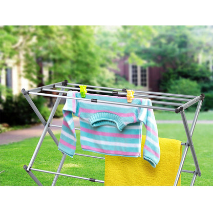 Extendable Telescopic Clothes Airer Drying Horse Length Rustproof Durable, art moon Gobi, 7