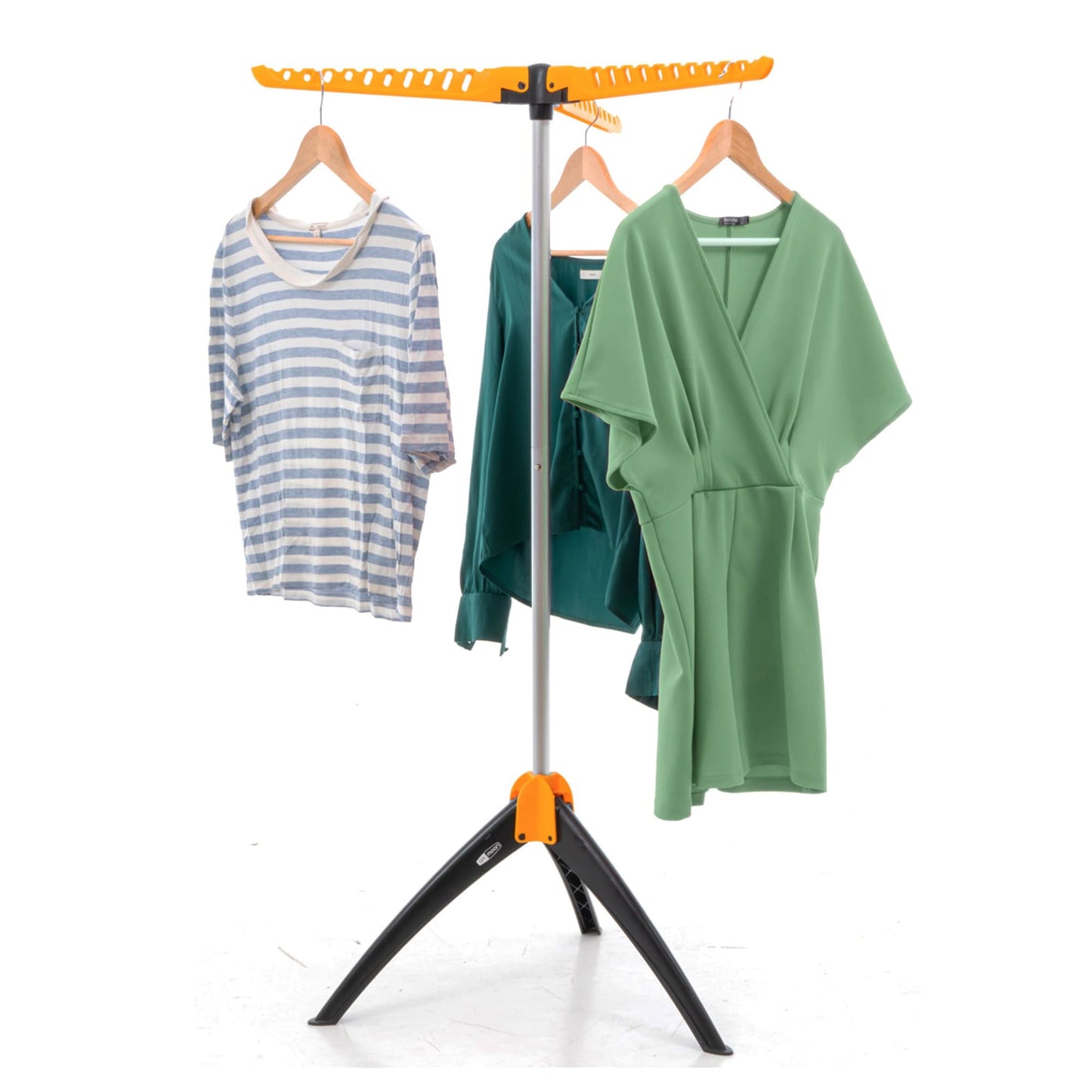 Sturdy Foldable Clothes Airer and Drying Hanger Stand, art moon Elm