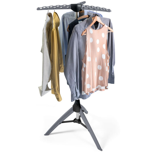 Sturdy Foldable Clothes Airer, Clothes Hanger Stand, Drying Rack, Max Capacity 30 kg, Tatkraft Pine