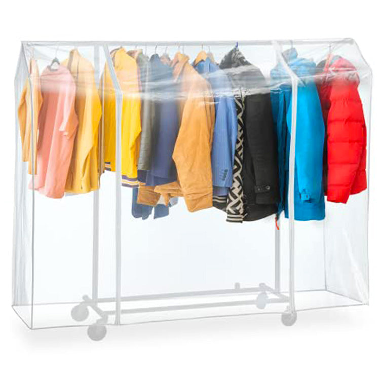 Clothes Rail Cover with Zipper, Transparent, Tatkraft Big, 2