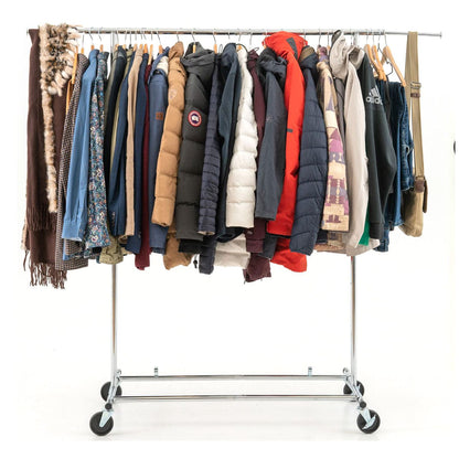 Clothes Rail, Heavy Duty Clothes Rail, Foldable, Extendable, 100 Kg Load Capacity,  Foldable, Extendable, Tatkraft Drogo, 1