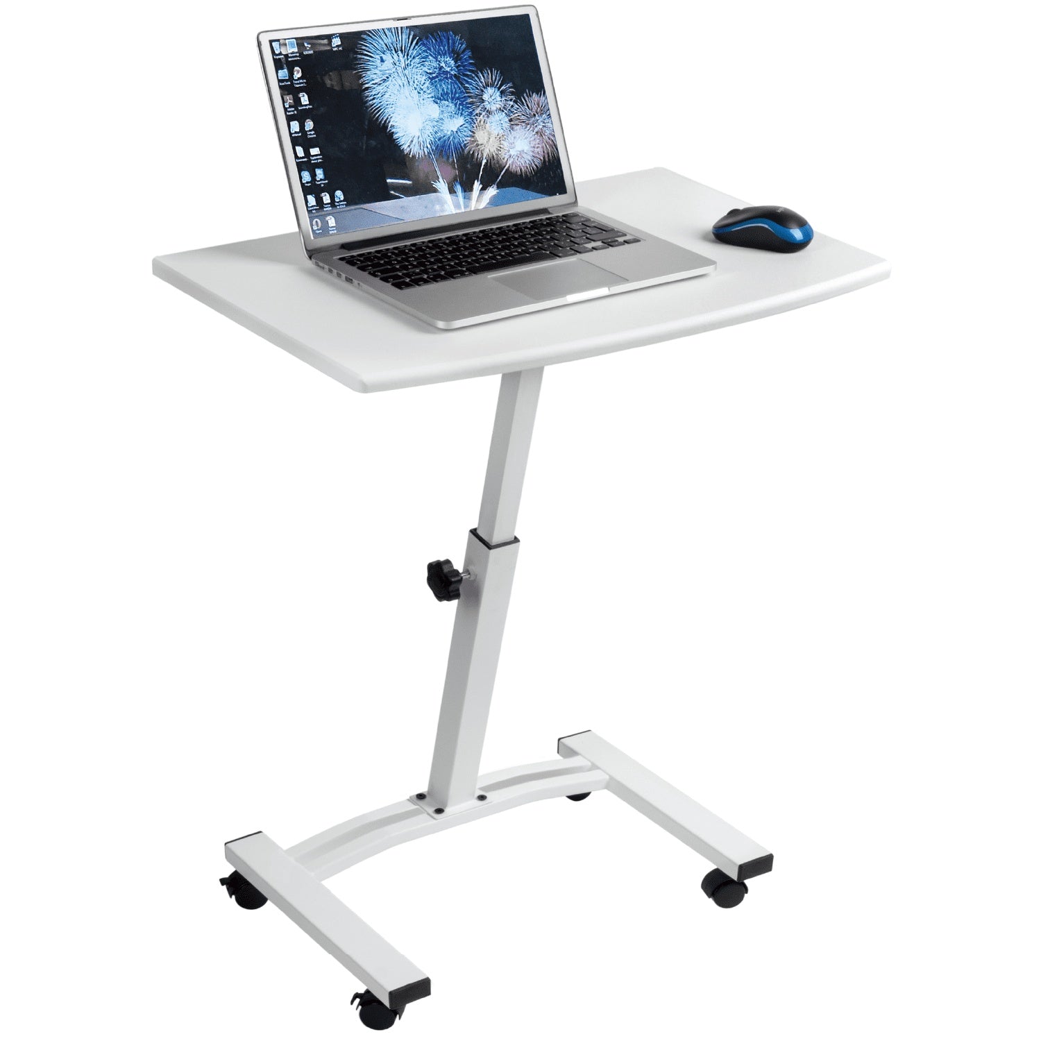 High Quality Mobile Laptop Stand Desk Adjustable Height 52-84cm 4 casters (with locking device), Tatkraft Cheer, 4