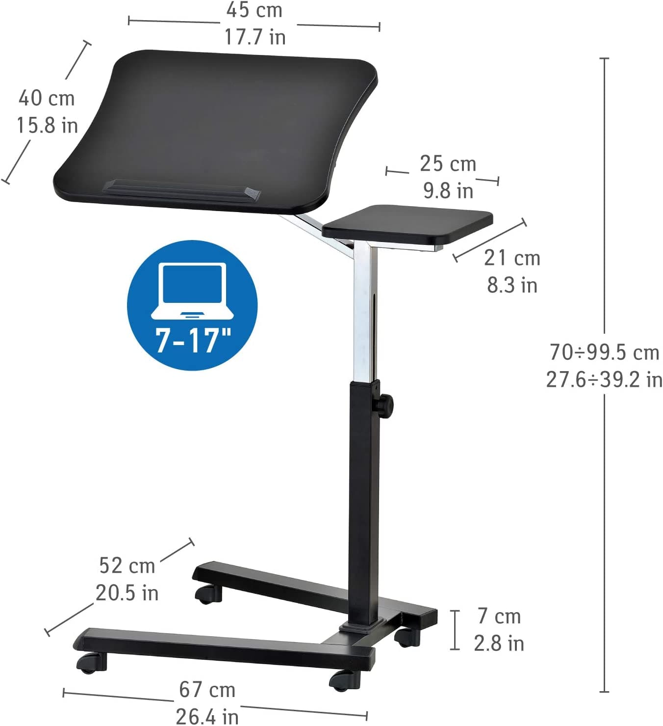Table pour Ordinateur, Table pour Ordinateur Portable, Table pour fauteuil, Bureau pour Ordinateur, Tatkraft Joy, 8