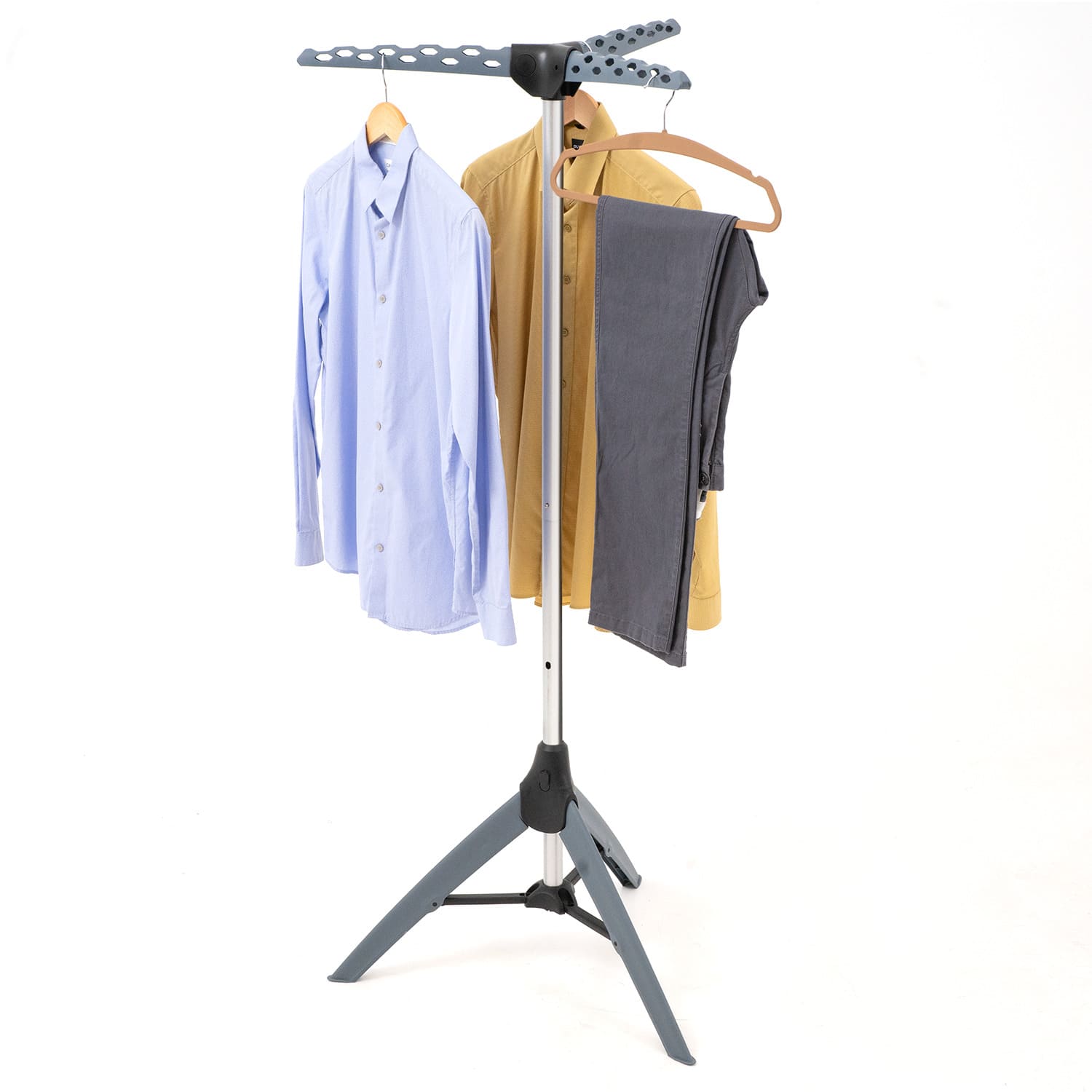 Sturdy Foldable Clothes Airer, Clothes Hanger Stand, Drying Rack, Max Capacity 30 kg, Tatkraft Pine, 2