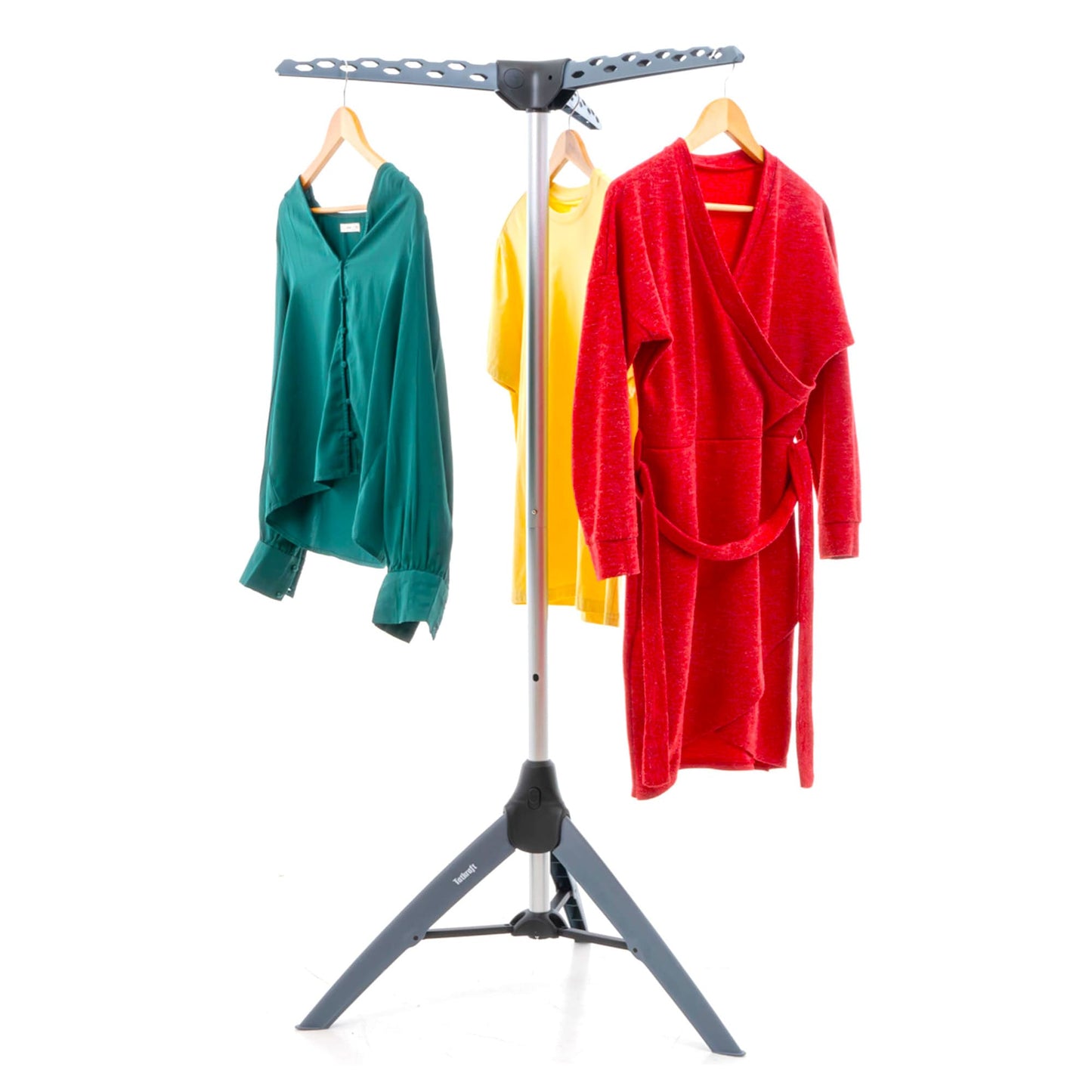 Sturdy Foldable Clothes Airer, Clothes Hanger Stand, Drying Rack, Max Capacity 30 kg, Tatkraft Pine, 1