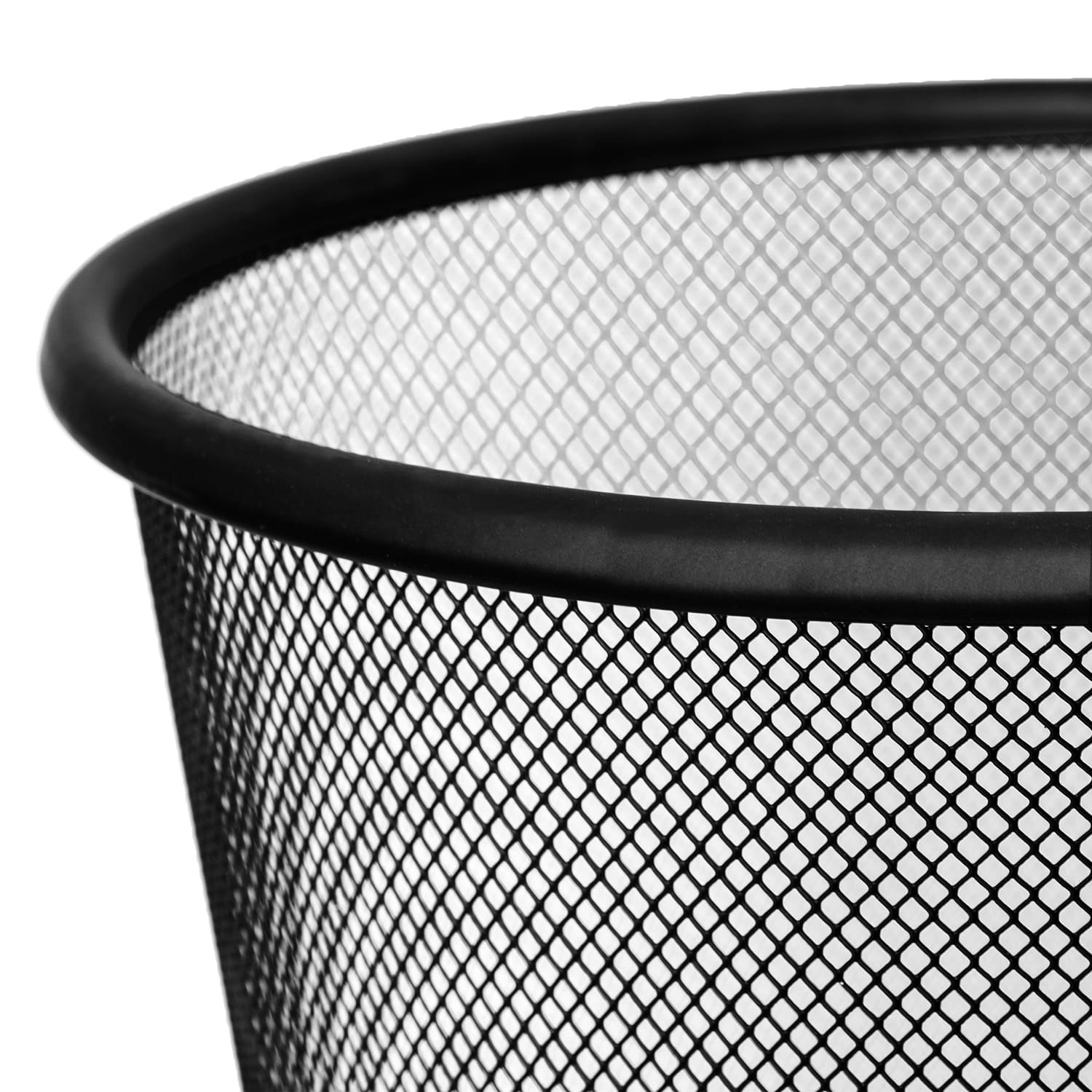 Waste Paper Bin 12L Powder-coated Steel, art moon Mesh, 7